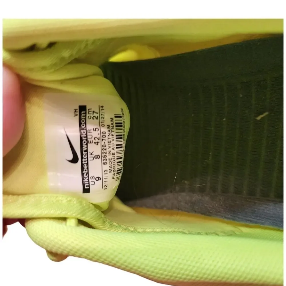 Nike Rosherun Hyp Mens 636220-700 Size 9 Lime Green